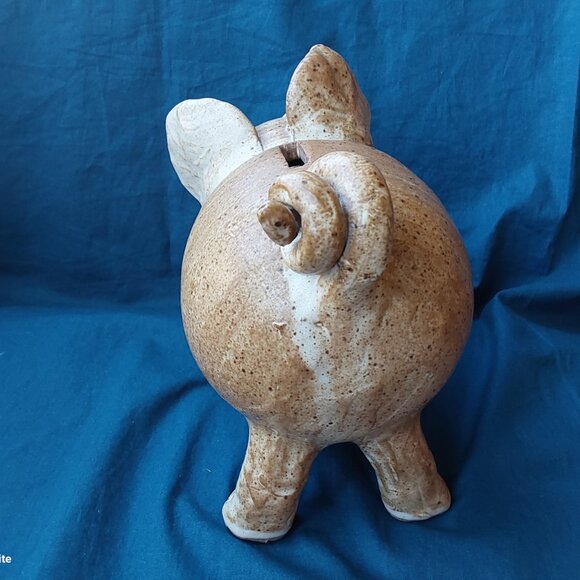 Epic whimsical 1980s studio pottery piggy bank made by Baalbergen excellent cond - Picture 5 of 8